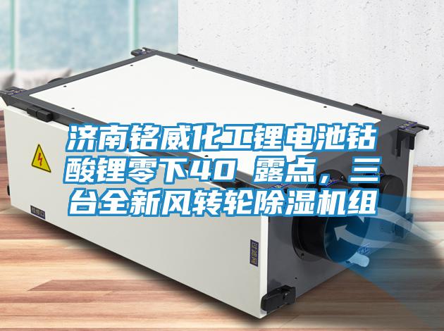 濟南銘威化工鋰電池鈷酸鋰零下40℃露點，三臺全新風轉(zhuǎn)輪除濕機組