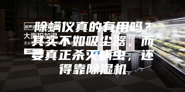除螨儀真的有用嗎？其實不如吸塵器，而要真正殺滅螨蟲，還得靠除濕機