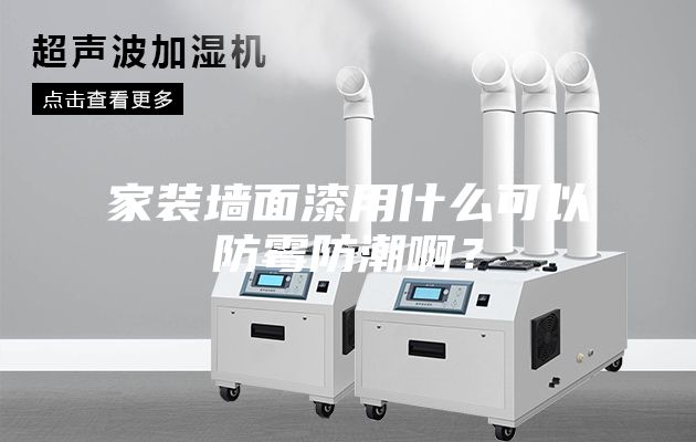 家裝墻面漆用什么可以防霉防潮啊？
