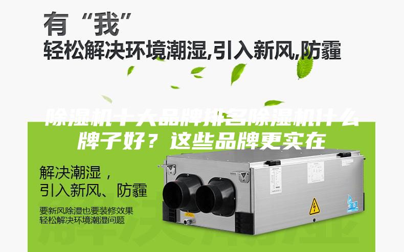 除濕機十大品牌排名除濕機什么牌子好？這些品牌更實在