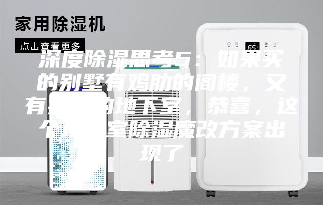 深度除濕思考5：如果買的別墅有雞肋的閣樓，又有操心的地下室，恭喜，這個(gè)地下室除濕魔改方案出現(xiàn)了